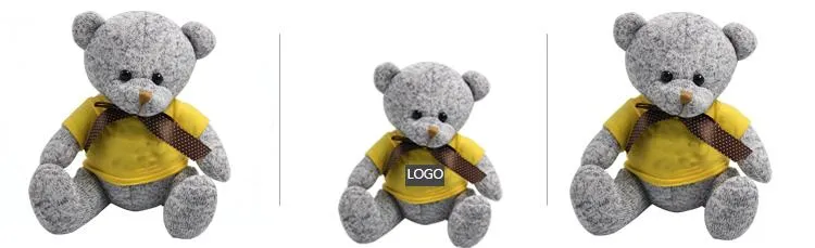 20cm Colourful Knitted Teddy Bear Plush Toy