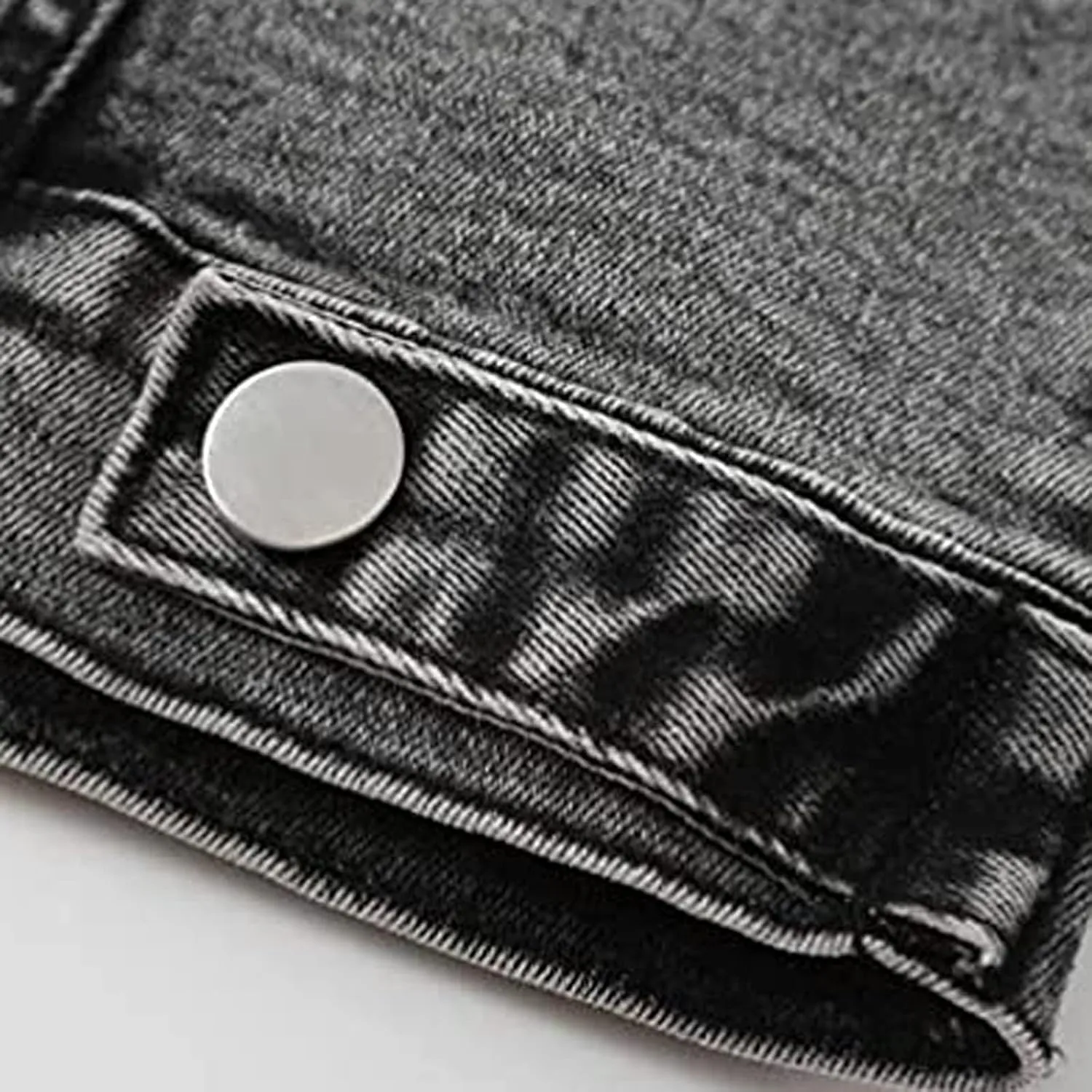 Women Denim Jacket With Hood,2021 Vintage Button Down Distressed Coat Short Jean Jacket Cute Coat With Pocket